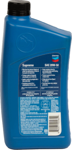 Chev. Supreme Motor Oil 20w50 Cuarto
