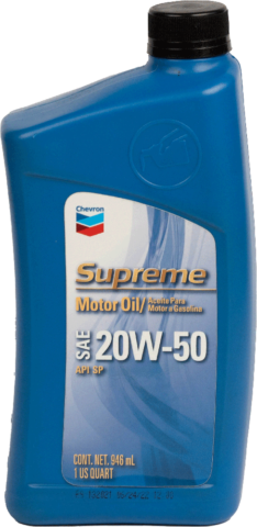Chev. Supreme Motor Oil 20w50 Cuarto