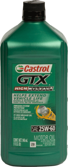 Castrol GTX High Mileage 25w60 Cuarto