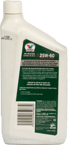 Valvoline All Fleet 25w60 CF-4/SF Cuarto