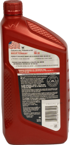 Valvoline Max Life 5w30 Cuarto