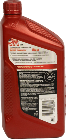 Valvoline Max Life 20W50 Cuarto