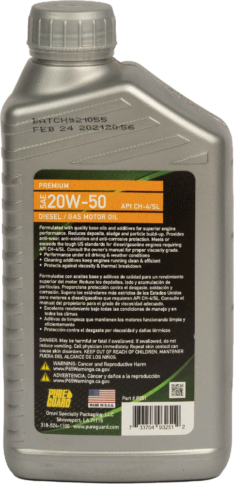 Pure Guard Fleet 20w50 CH-4 Cuarto