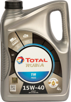 Rubia Tir 7400 15W40 Cuarto