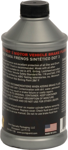 Pure Guard Brake Fluid Dot 3 PINTA 300 ML