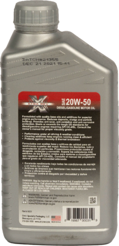 Xtra-Rev Sae 20W50 API SN Cuarto