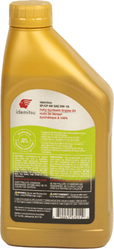IDEMITSU FULL SYN 0W16 GF-6 CUARTO